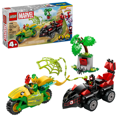 LEGO Marvel 11198 Spin and Electro Dinosaur Vehicle Chase