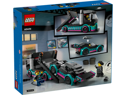 LEGO City 60406 Race Car and Car Carrier Truck